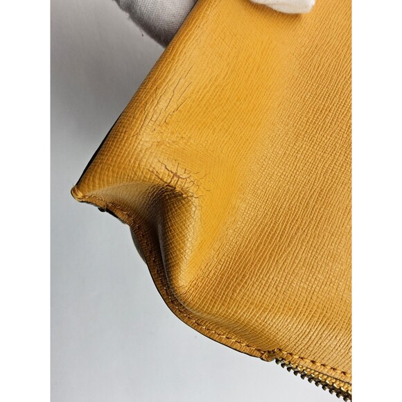 Coach Leather Zipper Cosmetic Makeup Bag Pouch Clutch Purse - Picture 4 of 7